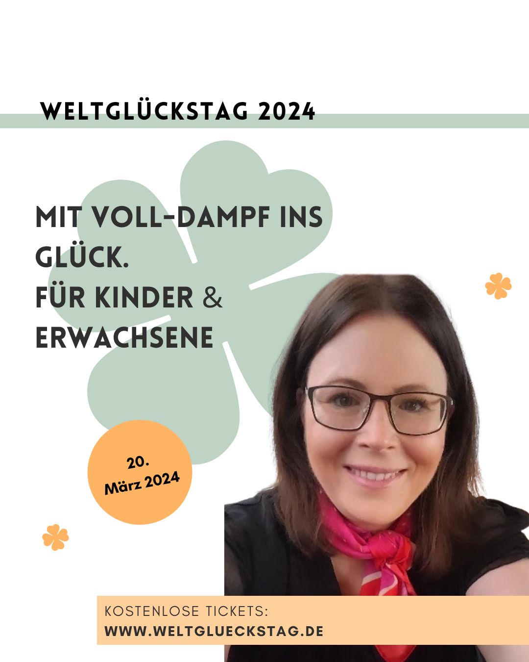 Stephanie Kallenberger – „Mit Glücksdampf zu mehr Glück“ 🍀 Weltglückstag 2024